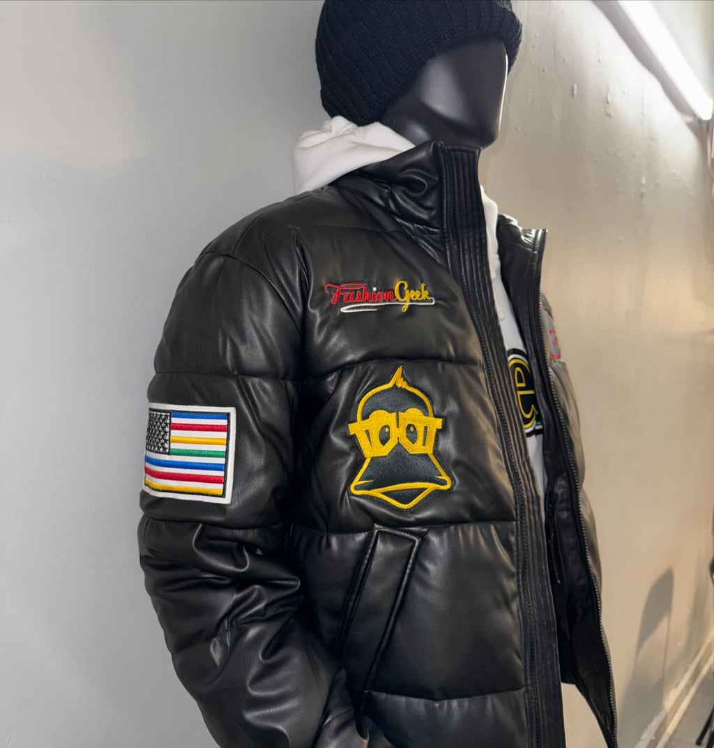 Fashion Geek Vegan colorful puffer