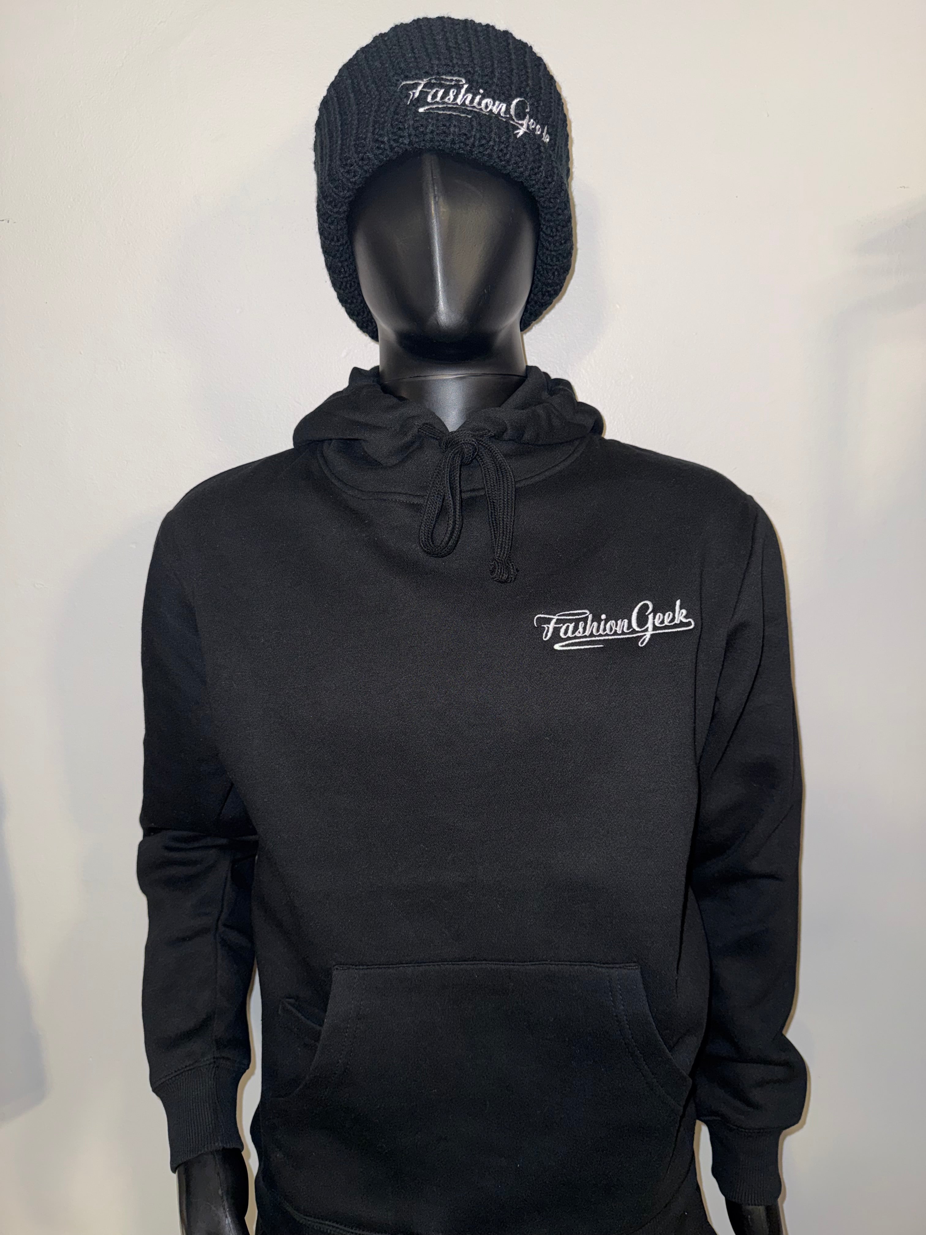 Fashion Geek Embrodery Script Hoodie