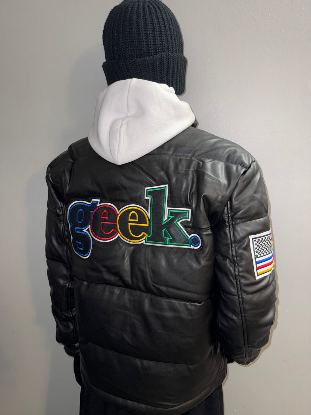 Fashion Geek Vegan colorful puffer